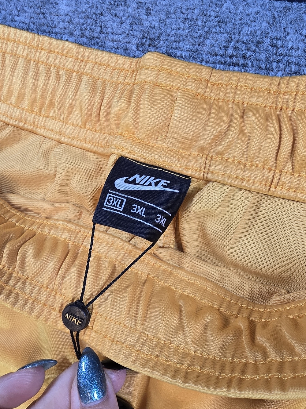 Nike Track Suit Mens 3XL Yellow Black Swoosh Full Zip Jacket Pants Set NWOT - Picture 7 of 11